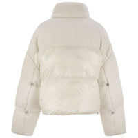 Moose Knuckles White Nylon Jackets & Coat