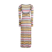 Missoni Long Dress with zigzag pattern