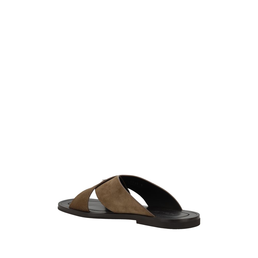 Prada Criss Cross Slides Sandals