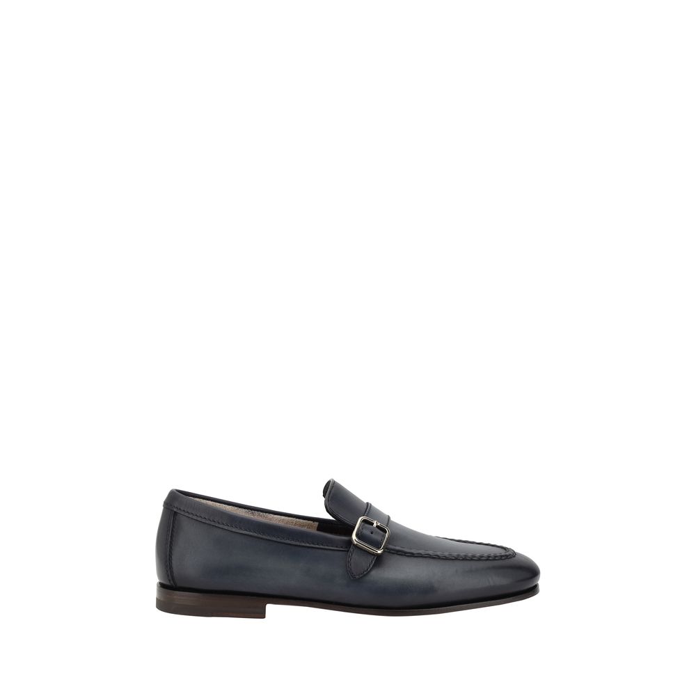 Santoni Loafers with a single buckle