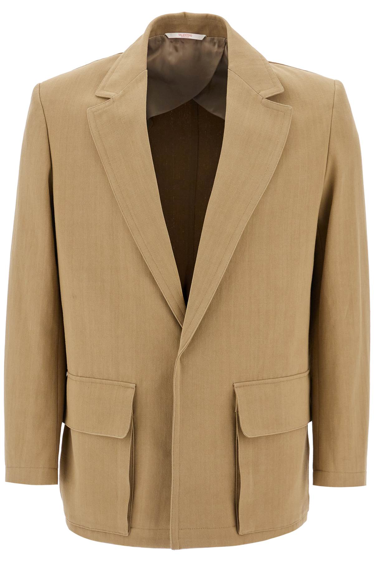 Valentino Garavani single-breasted canvas jacket