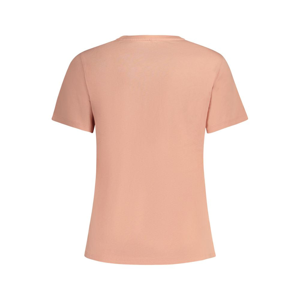 Pepe Jeans Pink Cotton Tops & T-Shirt