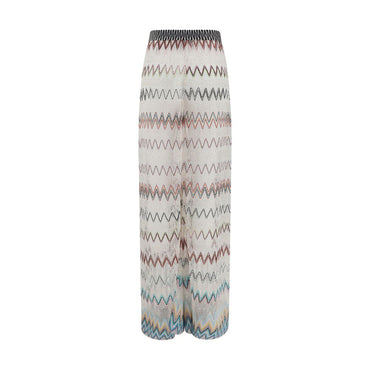 Missoni Zig zag patterned mesh Pants