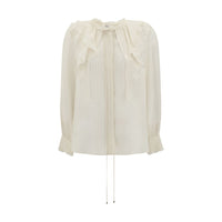 Chloé silk Blouse with pleated details