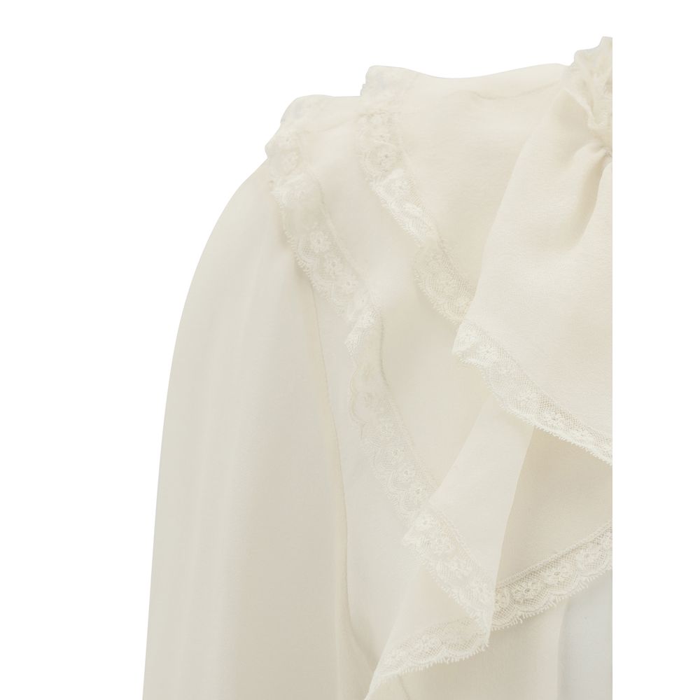 Chloé silk Blouse with pleated details