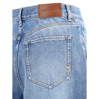 PINKO Knee-length denim shorts