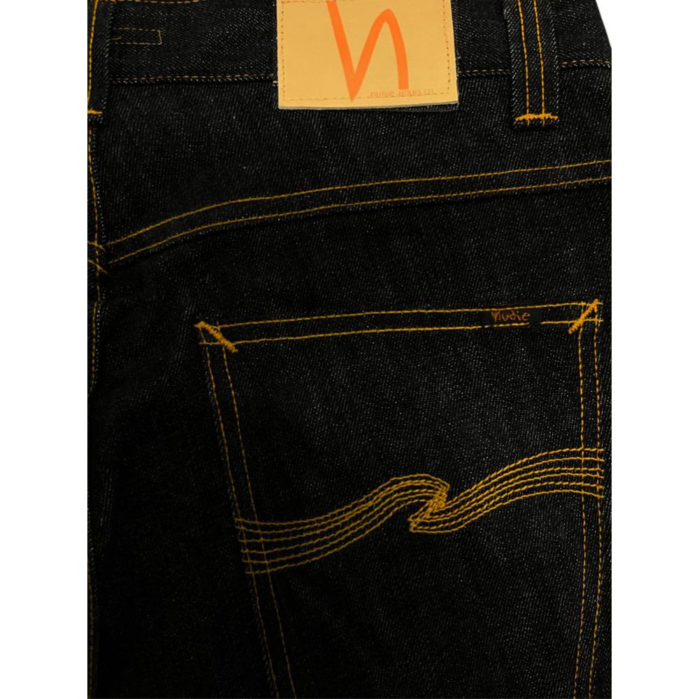 Nudie Jeans Black Cotton Jeans & Pant