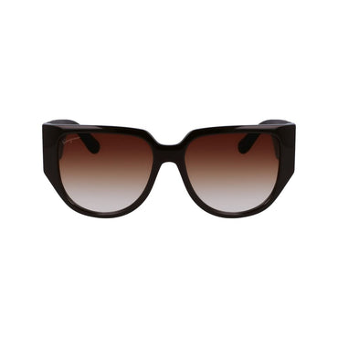 Ferragamo Brown Bio Injected Sunglasses