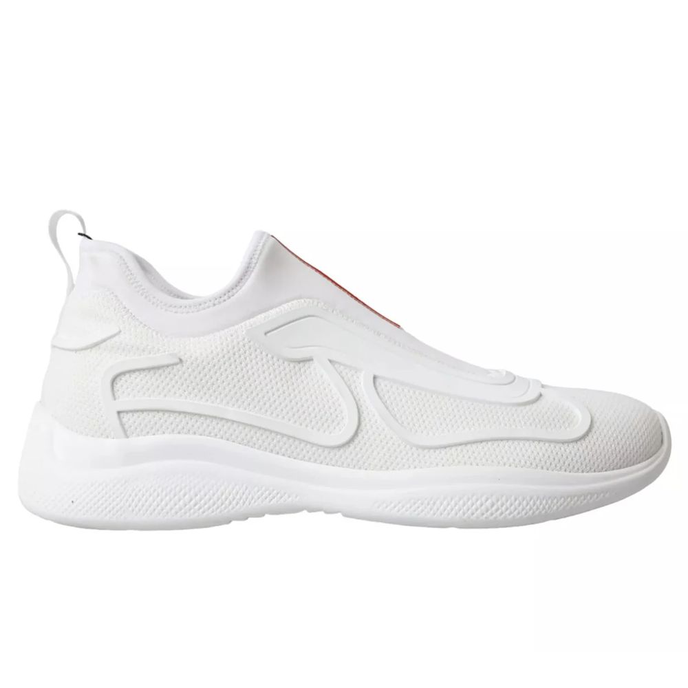 Prada White Nylon Sneaker