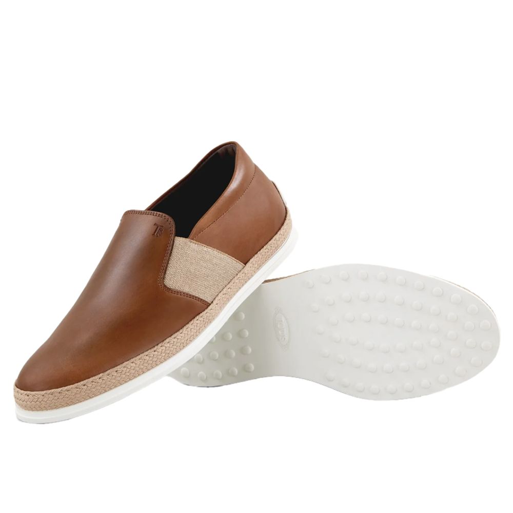 Tod's Brown Leather Di Calfskin Formal