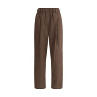 Brunello Cucinelli Cotton Elasticated Pants