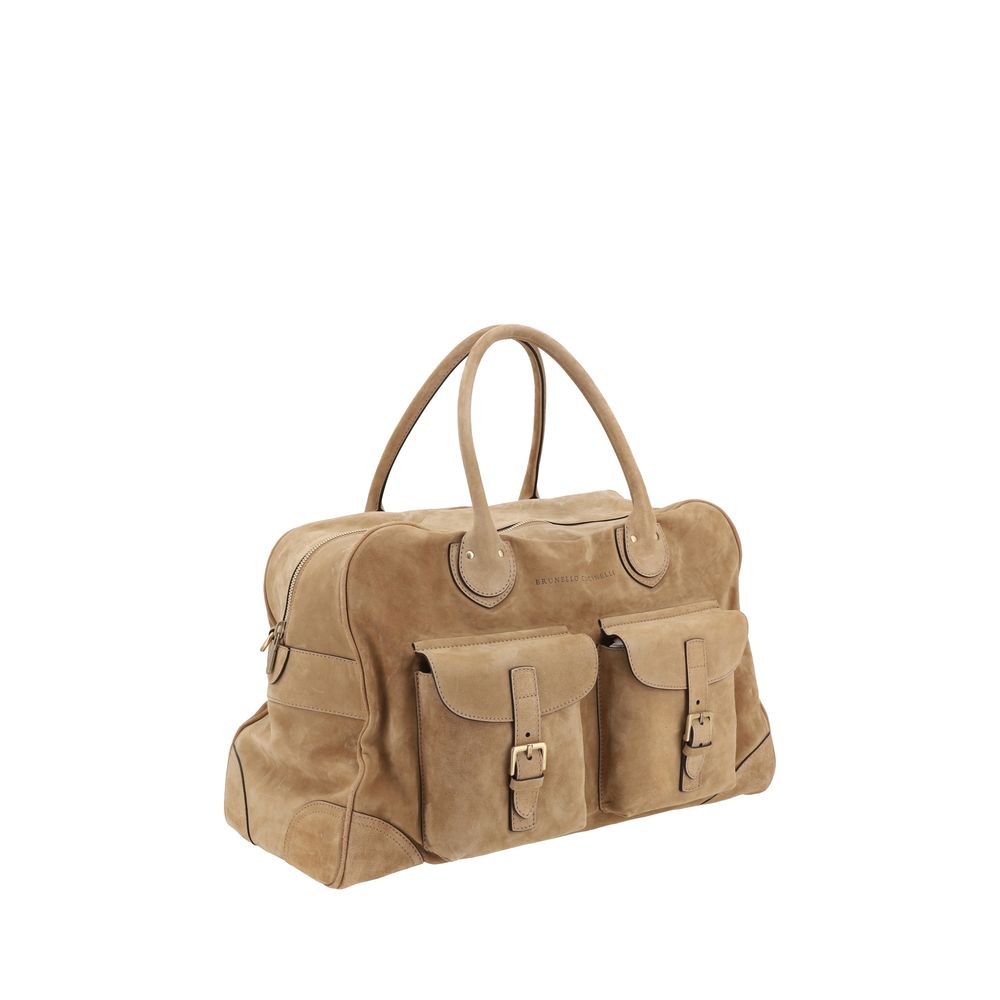 Brunello Cucinelli Suede Travel Bag