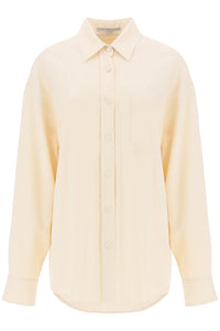 Stella McCartney oversized shirt in crepe jersey