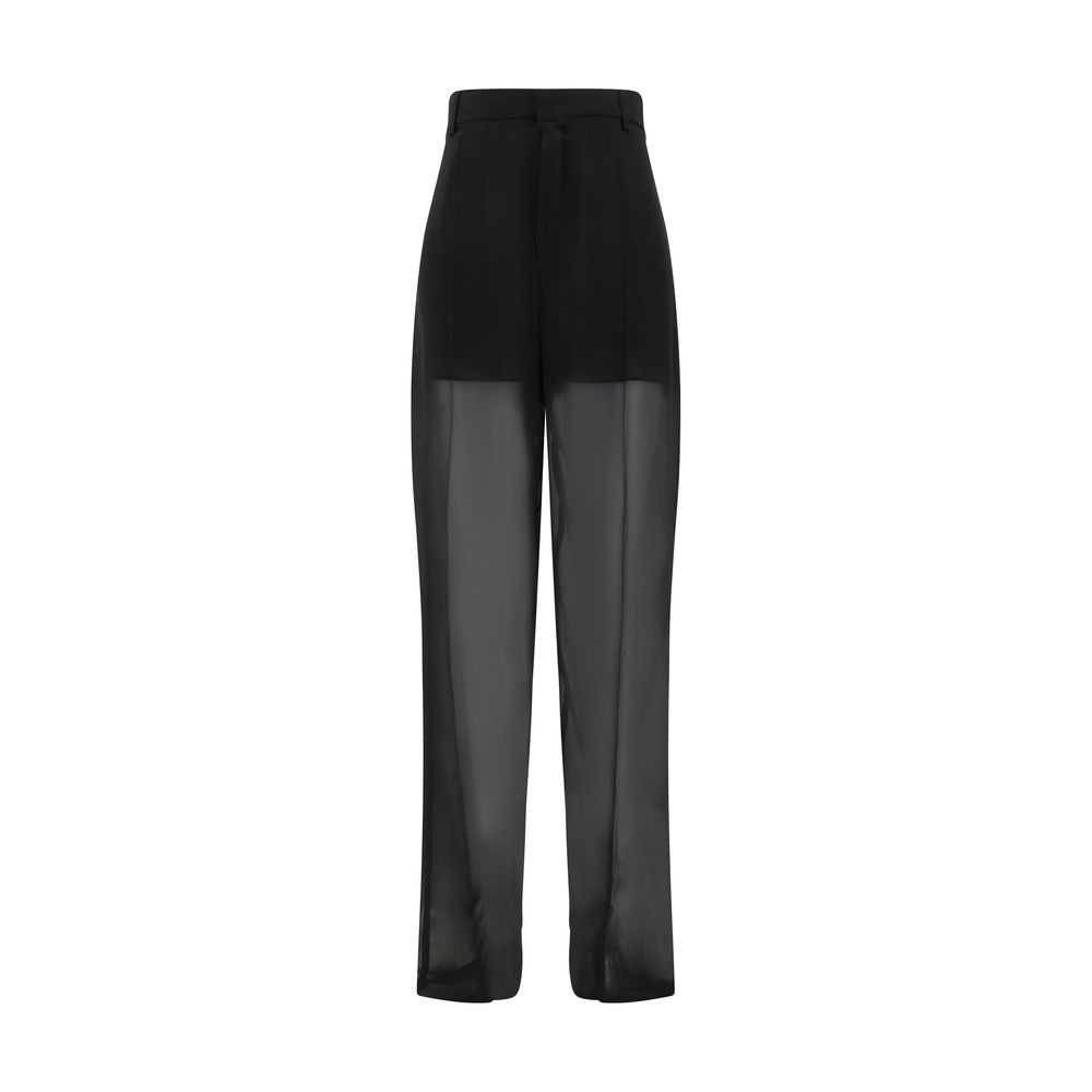 Blumarine Semi-sheer georgette Pants