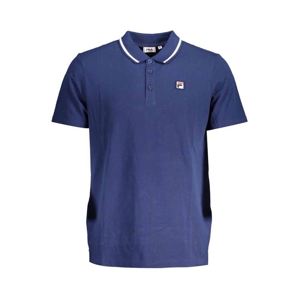 Fila Blue Cotton Men Polo Shirt