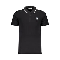 Fila Black Cotton Polo Shirt