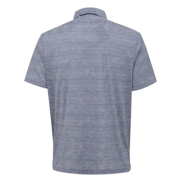 Canali Blue Cotton Polo Shirt