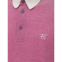 Canali Pink Cotton Polo Shirt