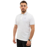 Canali White Cotton Polo Shirt