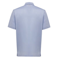 Canali Light Blue Cotton Polo Shirt