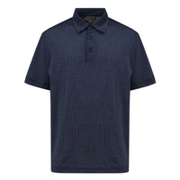 Canali Blue Cotton Polo Shirt