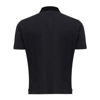 Fendi Black Cotton Polo Shirt