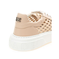 Casadei Chic Beige Leather Sneakers