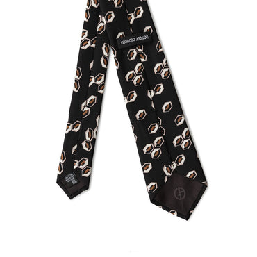 Giorgio Armani Black Silk Ties & Bowty