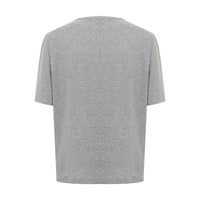 Dsquared² Elegant Gray Cotton Top for Women