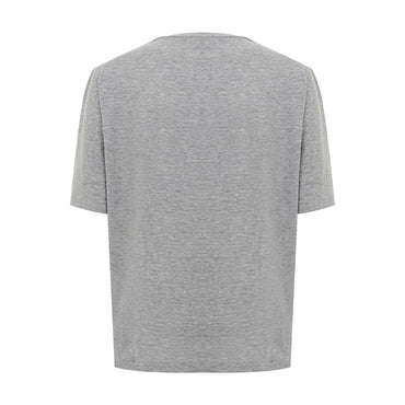 Dsquared² Elegant Gray Cotton Top for Women