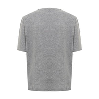 Dsquared² Chic Gray Cotton Tee for the Modern Woman