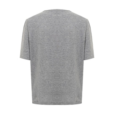 Dsquared² Chic Gray Cotton Tee for the Modern Woman