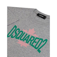 Dsquared² Chic Gray Cotton Tee for the Modern Woman