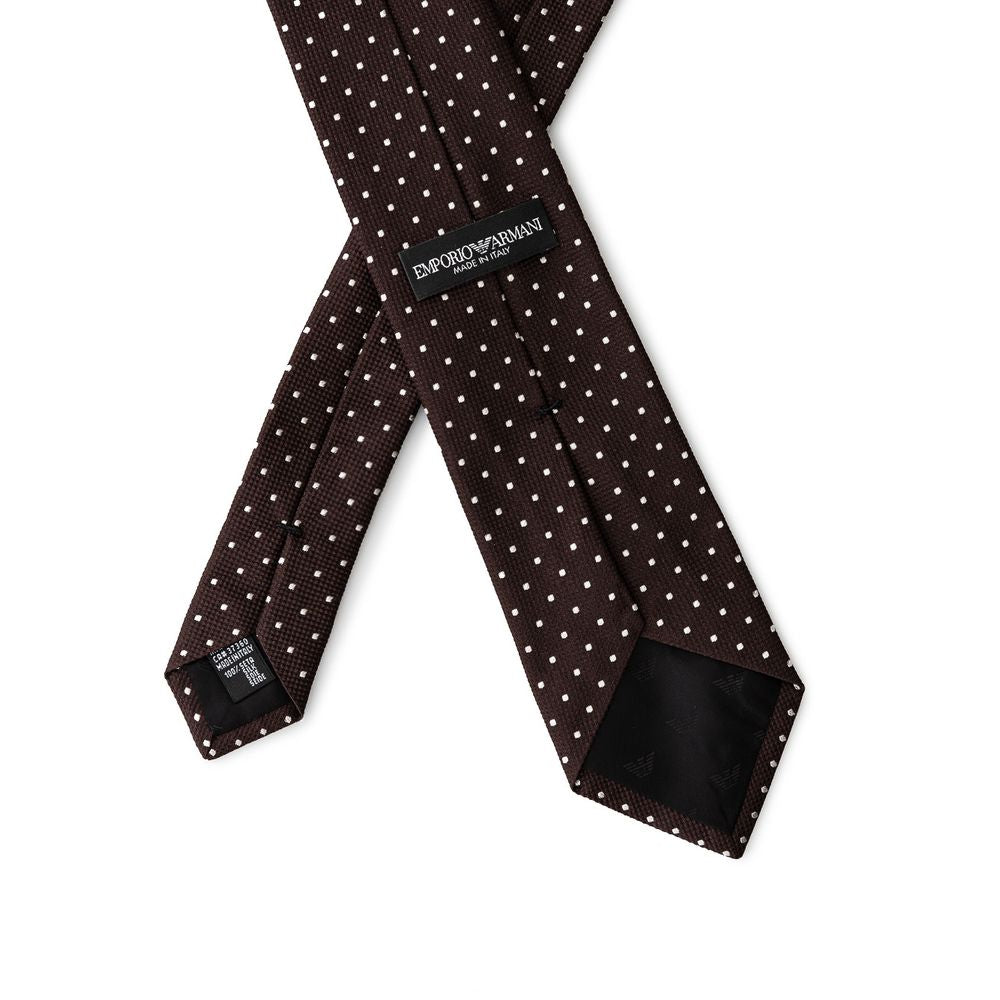 Emporio Armani Brown Silk Ties & Bowty