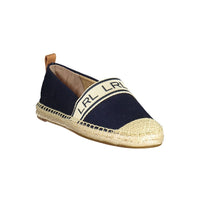 Ralph Lauren Blue Polyester Flat Shoe