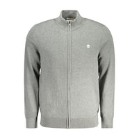 Timberland Gray Cotton Men Cardigan