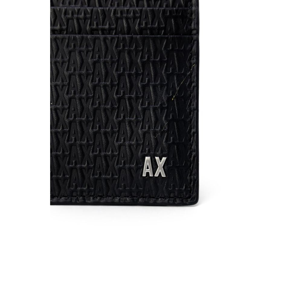 Armani Exchange Black Leather Wallet