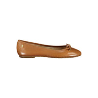 Ralph Lauren Brown Polyester Flat Shoe