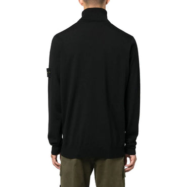 Stone Island Black Wool Vergine Sweater