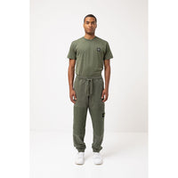 Stone Island Green Cotton Men Tracksuit Trouser