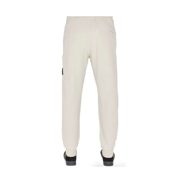 Stone Island Beige Cotton Men's Tracksuit Trouser