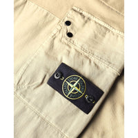 Stone Island Beige Cotton Men Cargo Trouser