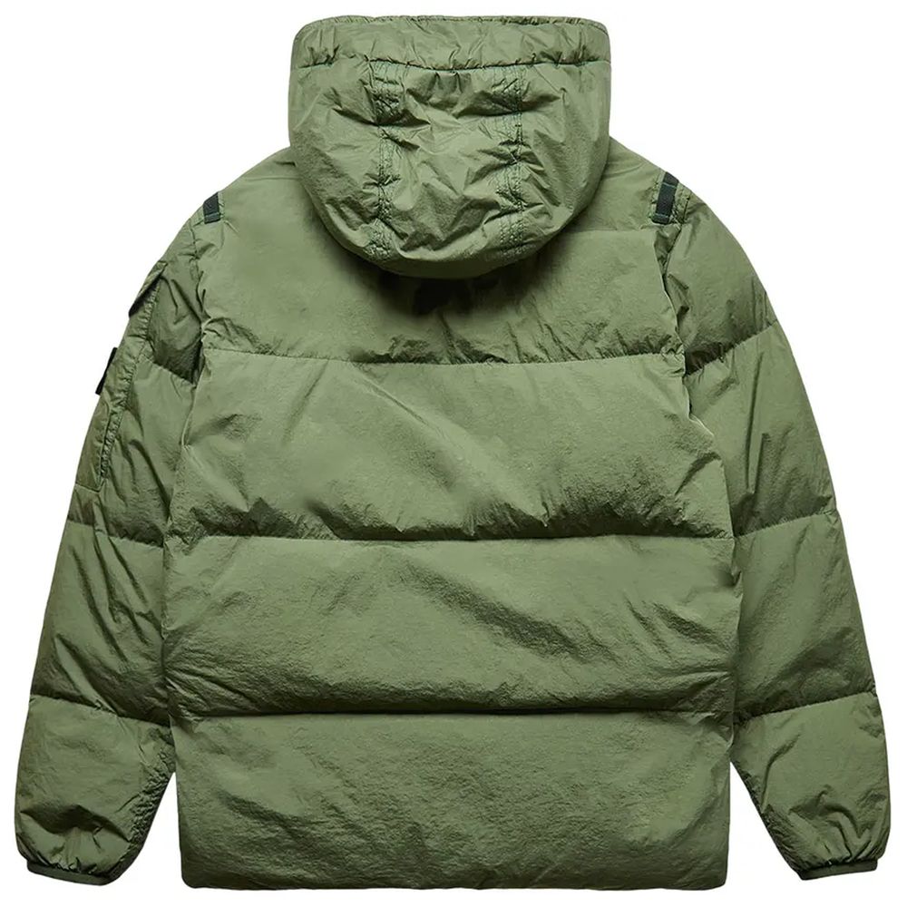 Stone Island Green Nylon Men Jacket