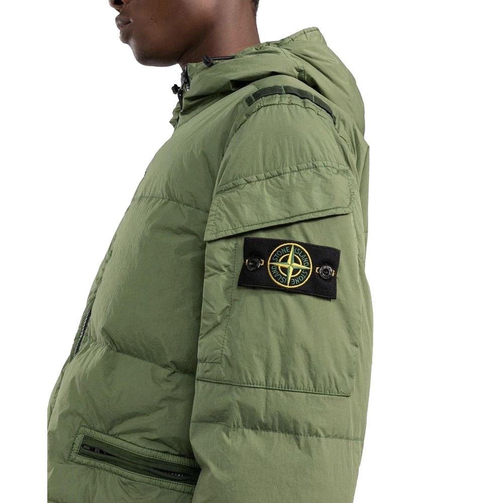 Stone Island Green Nylon Men Jacket