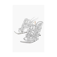 Bottega Veneta Silver Leather Women Sandal