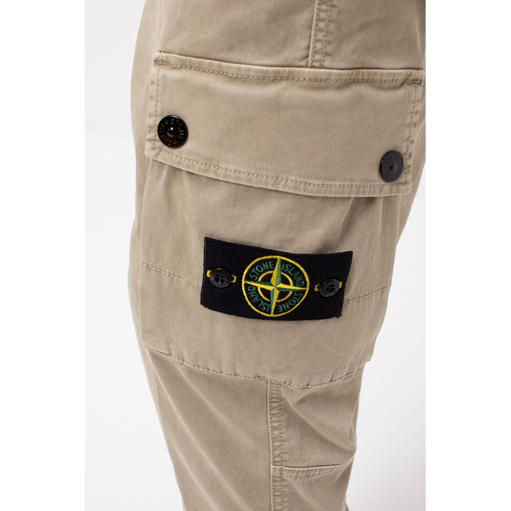 Stone Island Green Cotton Jeans & Pant