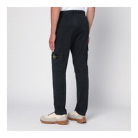 Stone Island Blue Cotton Jeans & Pant