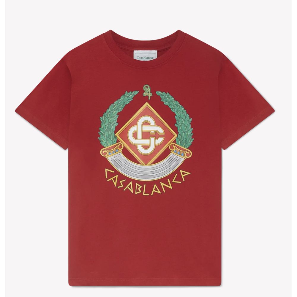 Casablanca Red Cotton T-Shirt