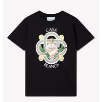 Casablanca Black Cotton T-Shirt