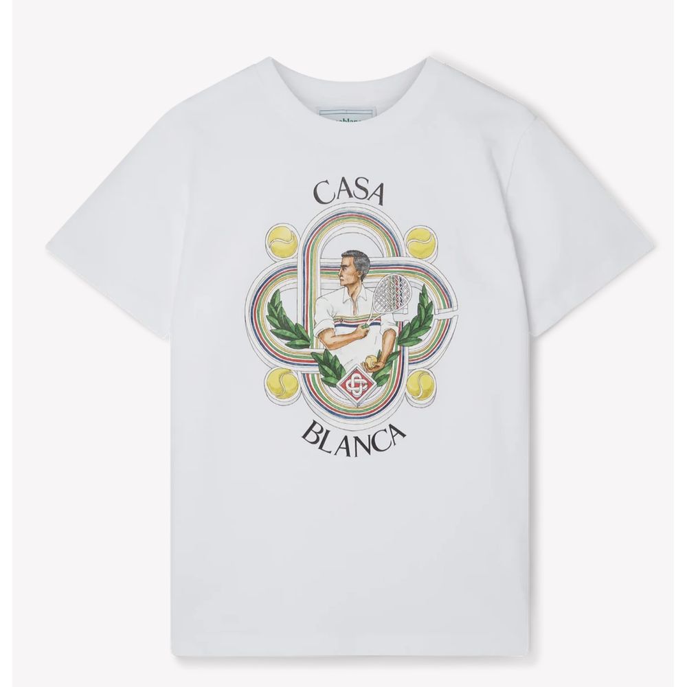 Casablanca White Cotton T-Shirt